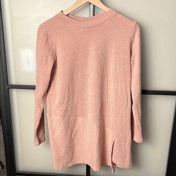 Clara SunWoo Pink Long Sleeve Sweater Size Small - Picture 1 of 5